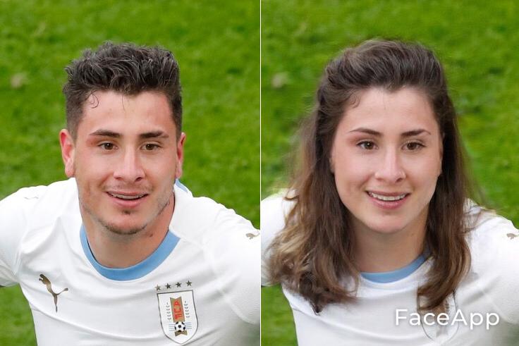 Jose María Giménez en FaceApp