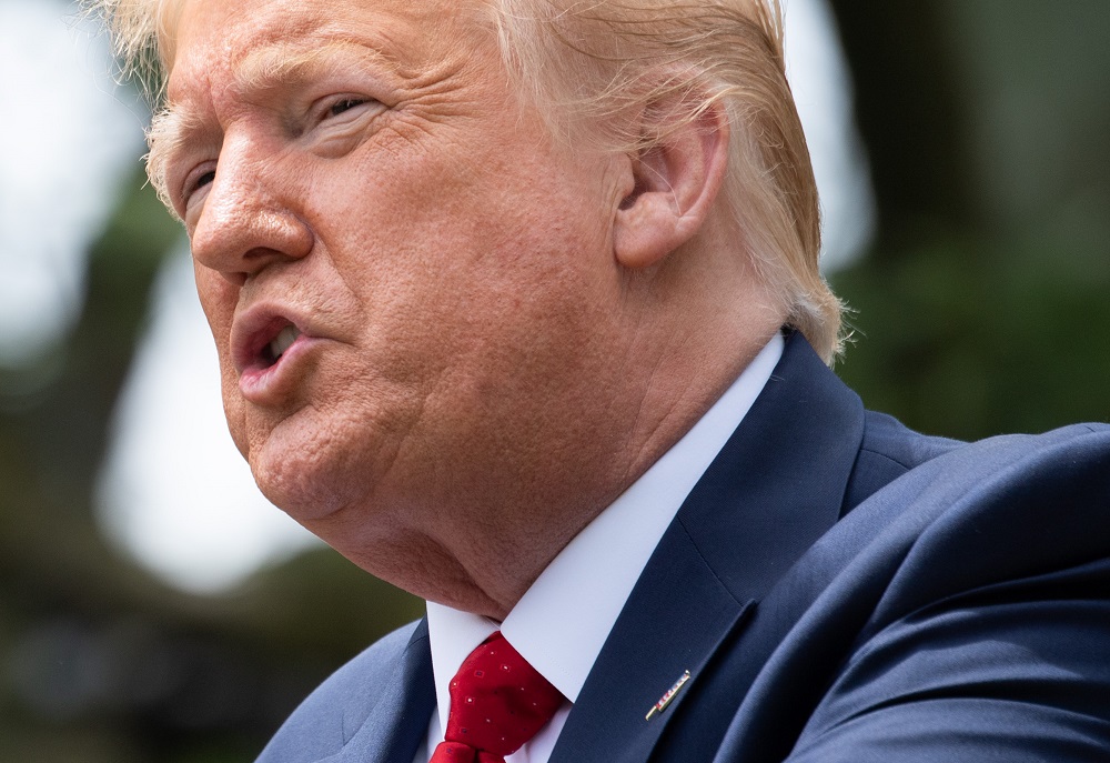 Donald Trump, este martes en una conferencia en la Casa Blanca. Foto: AFP