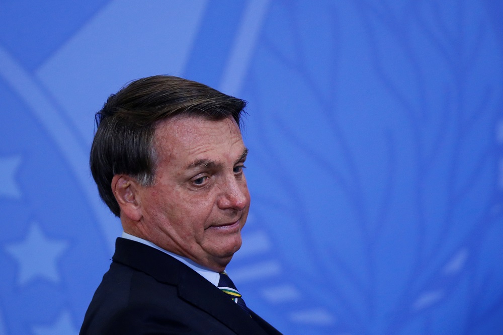 Jair Bolsonaro, este miércoles en el Palacio do Planalto (Brasilia). Foto: Reuters