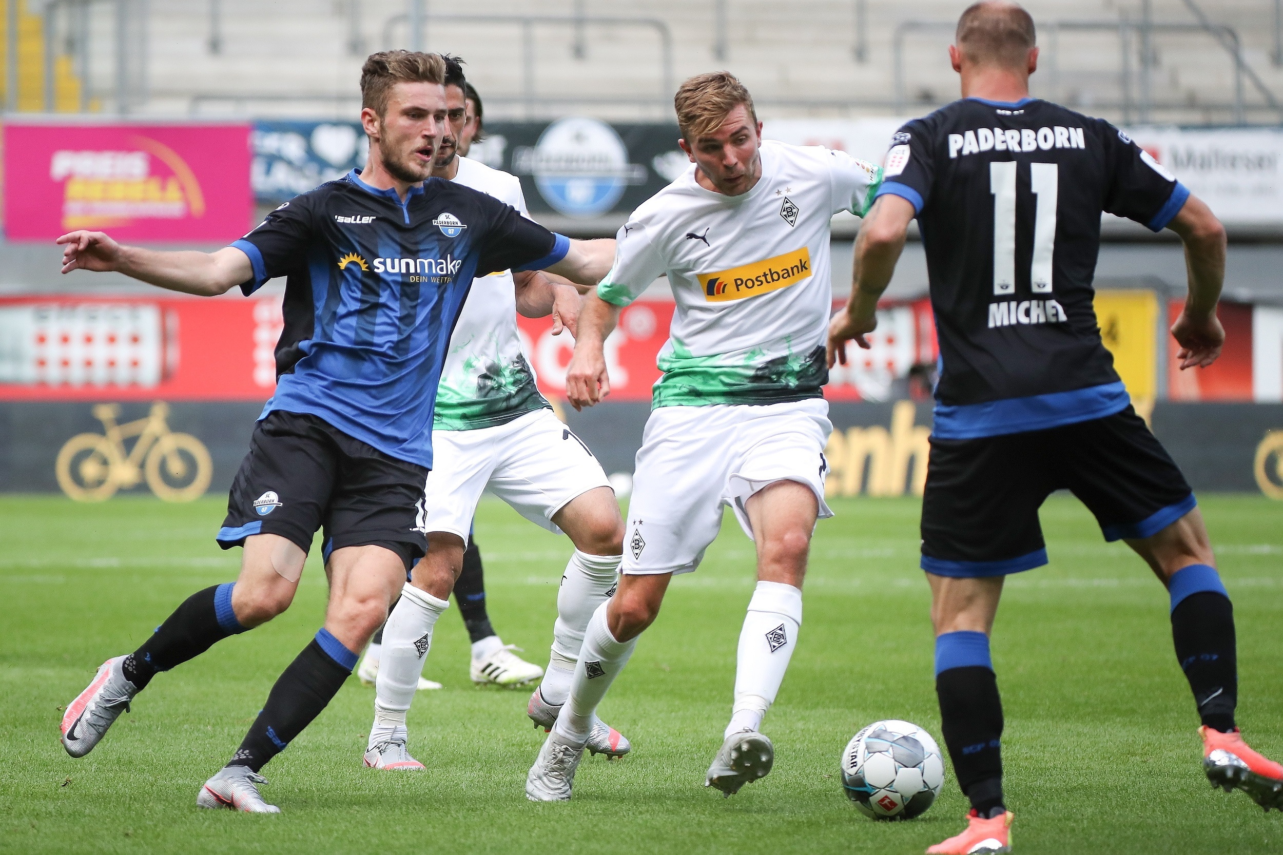 Borussia Moenchengladbach y Paderborn por la Bundesliga. Foto: EFE.