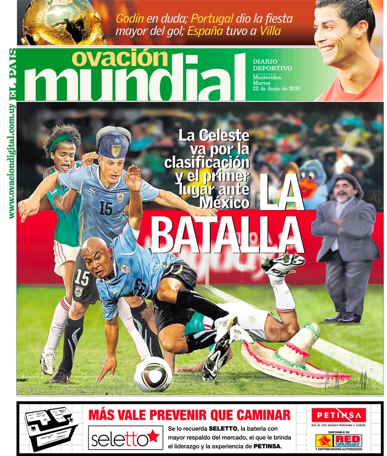 Tapa de Ovación del 22 de junio de 2010.