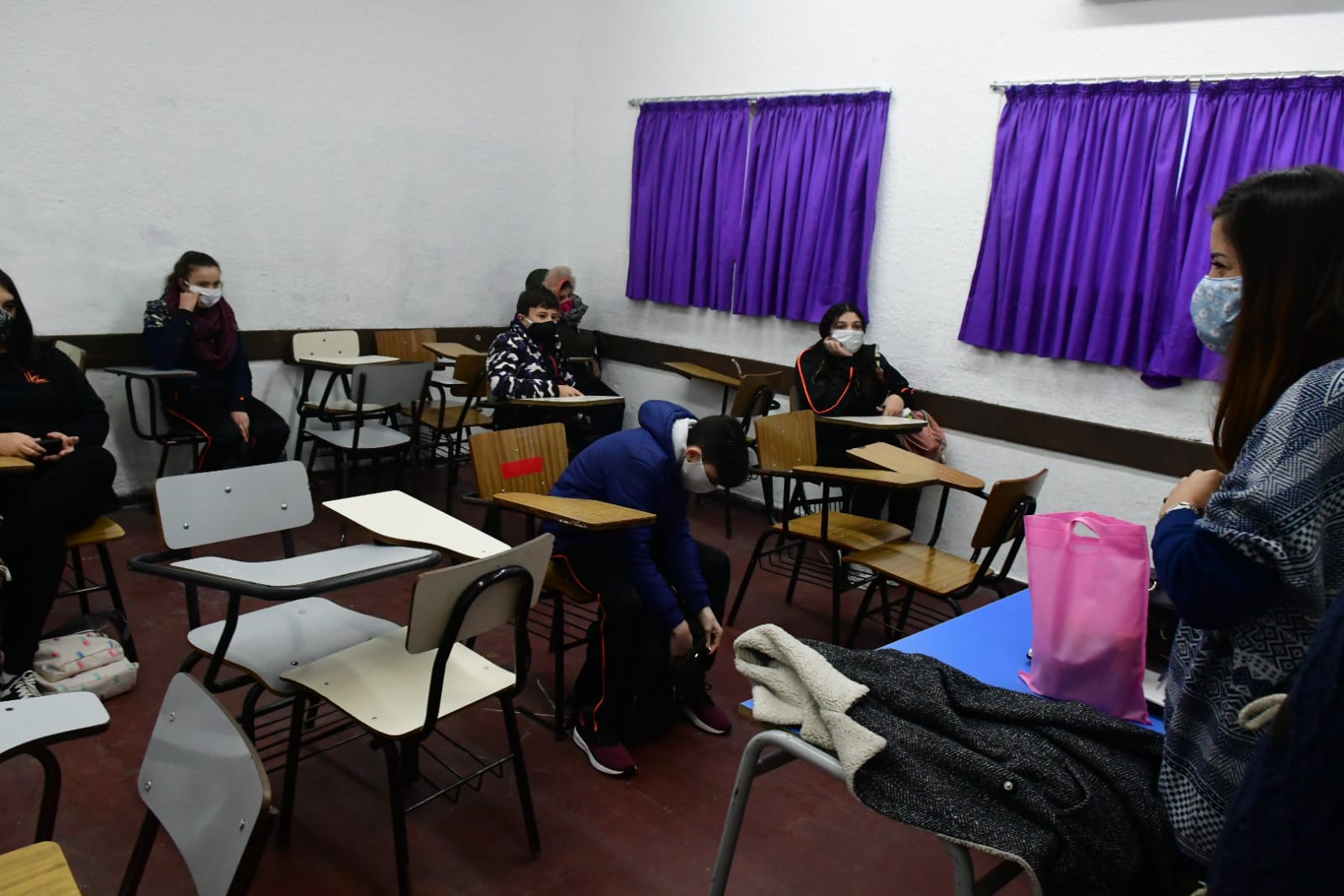 Vuelta a clases en Montevideo. Foto: Francisco Flores