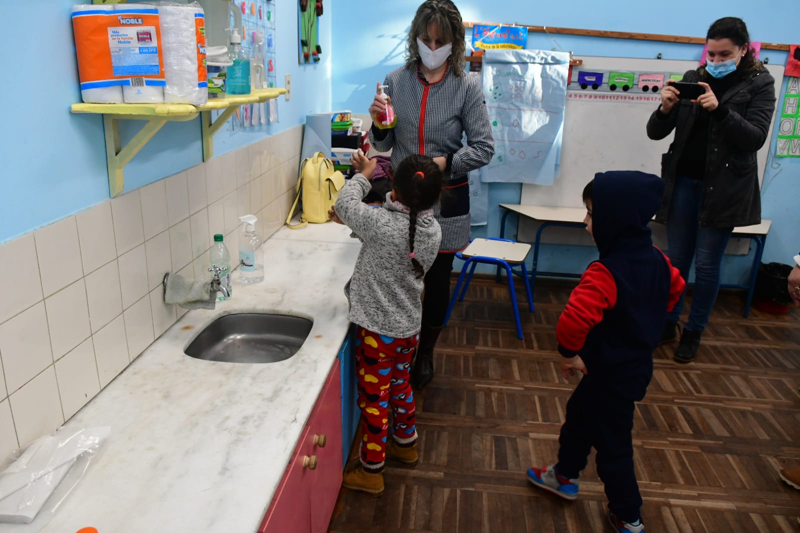 Vuelta a clases en Montevideo. Foto: Francisco Flores