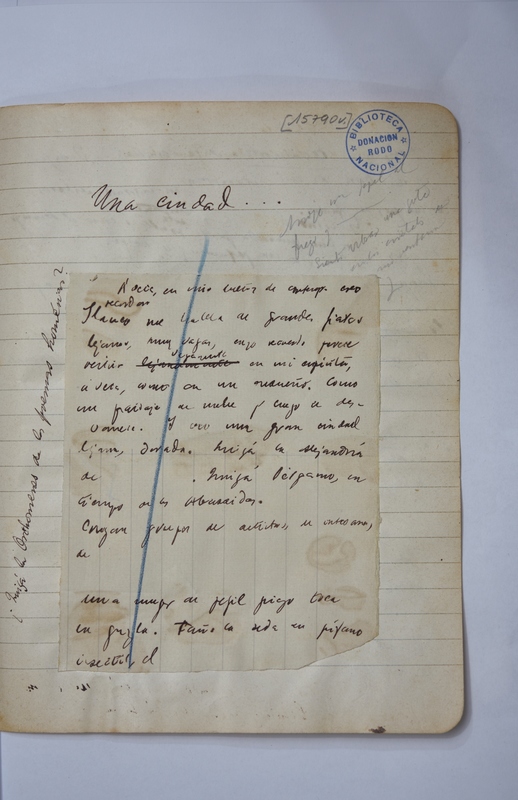 Transcribieron y digitalizaron documentos manuscritos de José Enrique Rodó. Foto: Biblioteca Nacional