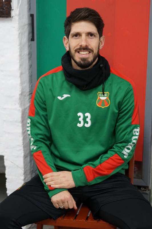 Ignacio Nicolini luciendo los colores de Deportivo Maldonado. Foto: Ricardo Figueredo.