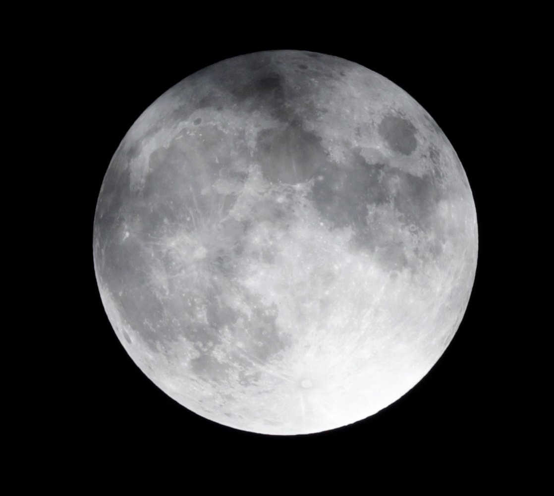 "Luna de trueno": así se vio el eclipse lunar. Foto: AFP