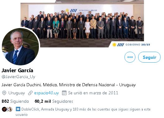 La cuenta de Twitter de Javier García fue reactivada. Foto: Captura.