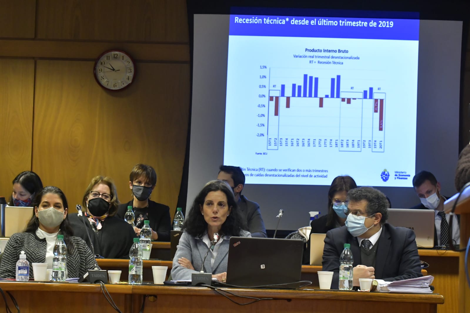 Azucena Arbeleche, este martes en el Parlamento. Foto: Leonardo Mainé