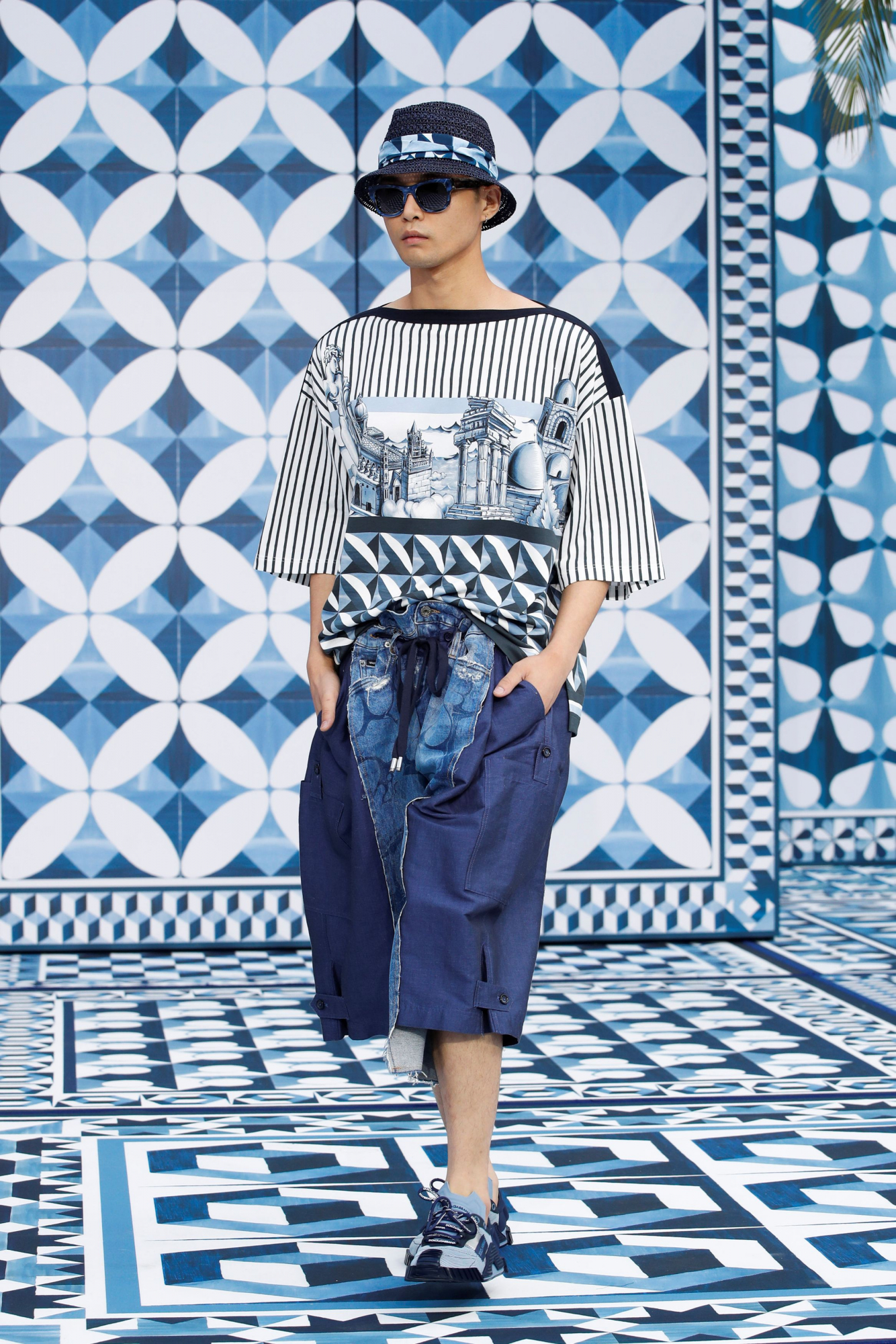 desfile dolce & gabbana 2020 con mascarillas