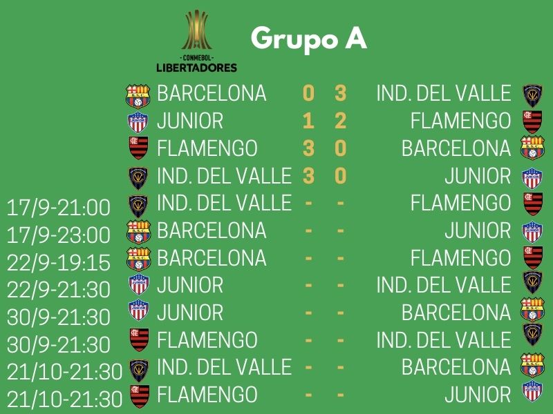 Grupo A de la Copa Libertadores 2020.