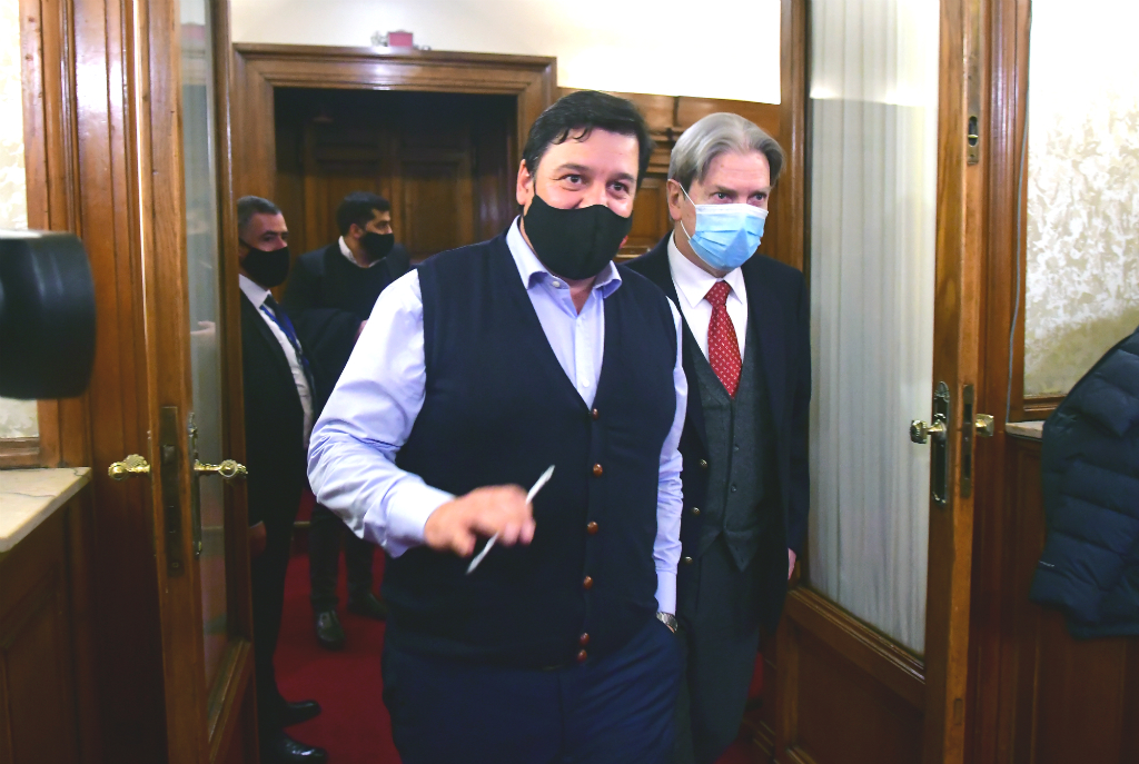 Reunión de bancada y conferencia de Ciudadanos tras la renuncia de Ernesto Talvi. Foto: Francisco Flores