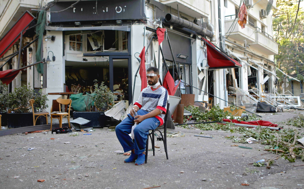 Mar Mikhael: era el barrio preferido por los jóvenes libaneses en las noches. Foto: AFP