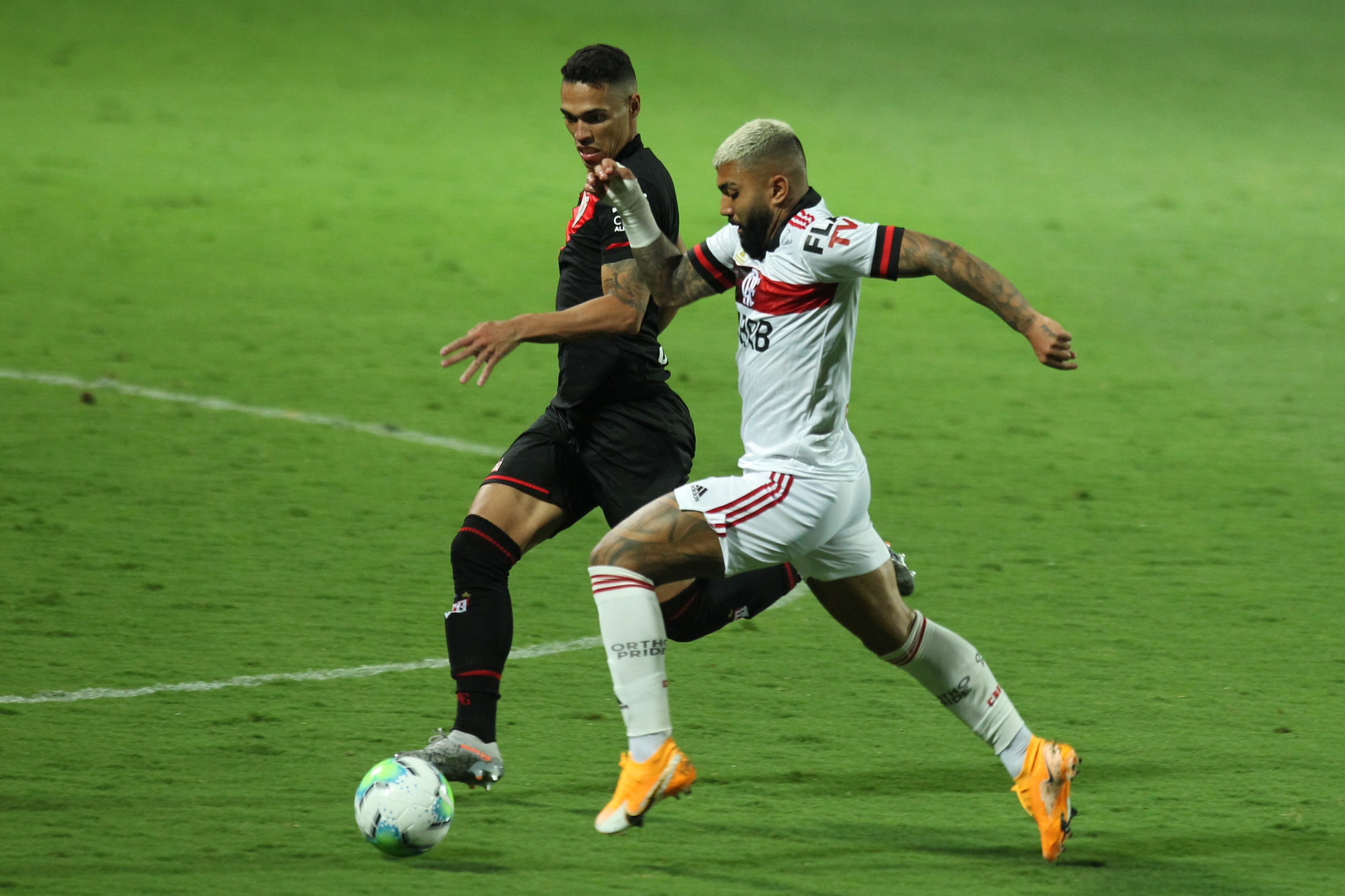 Atlético Goianiense dio la sorpresa y venció a Flamengo en el Brasileirao. Foto: EFE.