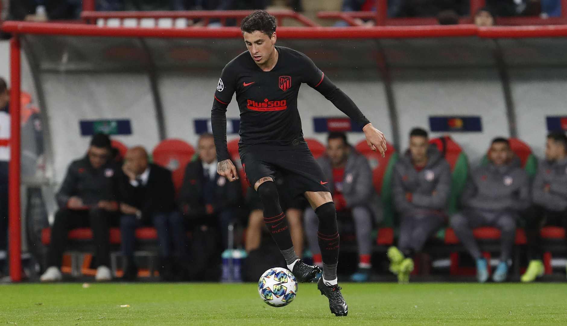 José María Giménez, jugando para el Atlético de Madrid