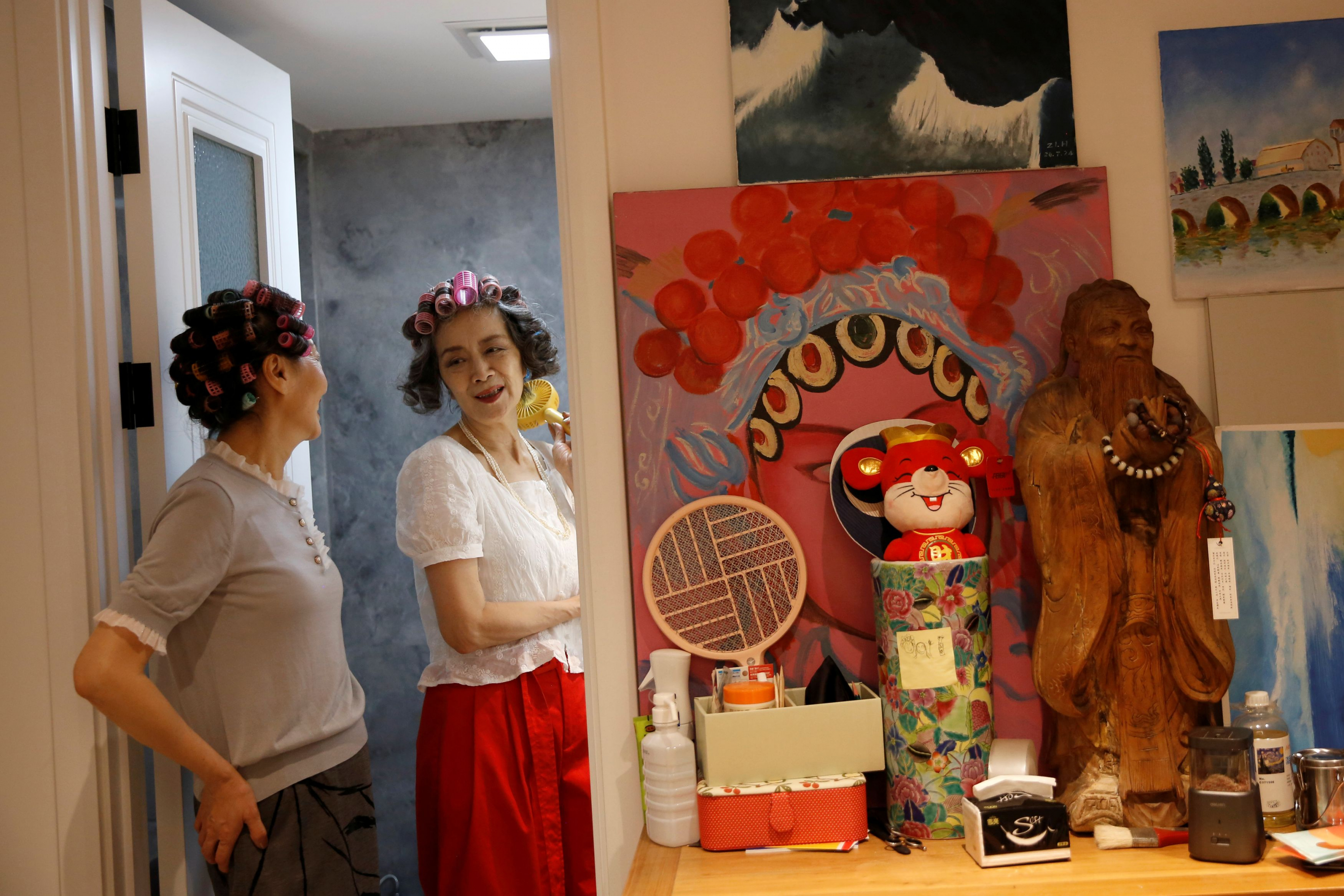 Las Glamma toman las calles en Beijing. Foto: Reuters