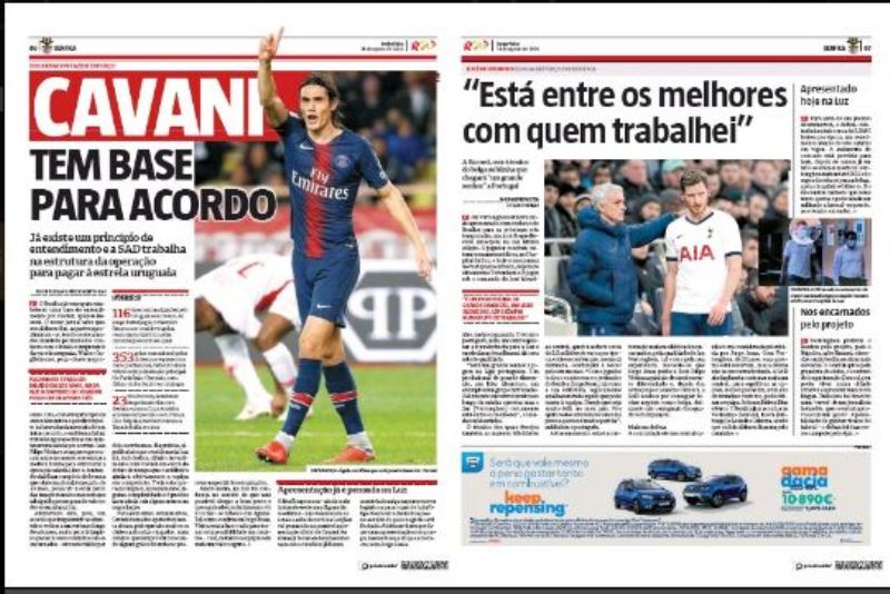 La noticia entregada por el diario Record