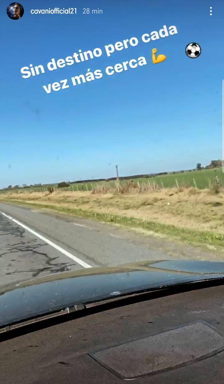 El mensaje de Edinson Cavani.