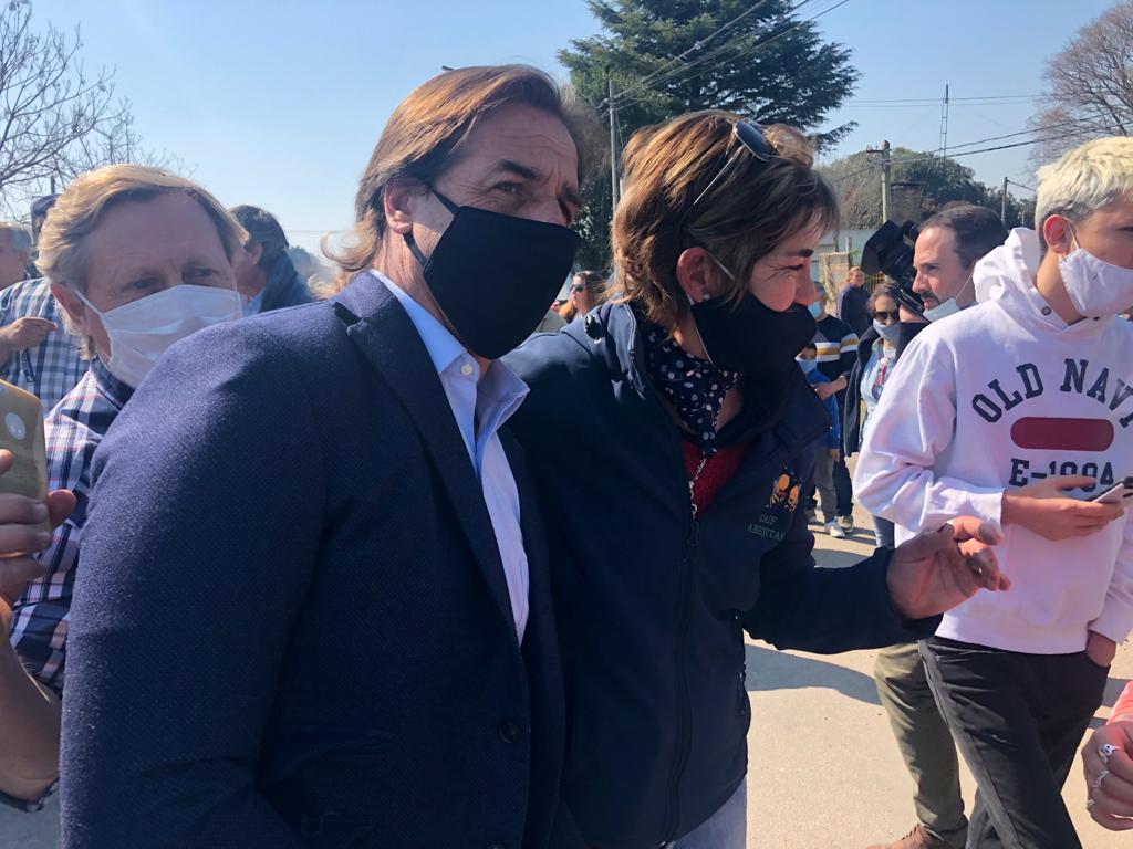 Luis Lacalle Pou en Young. Foto: Daniel Rojas.