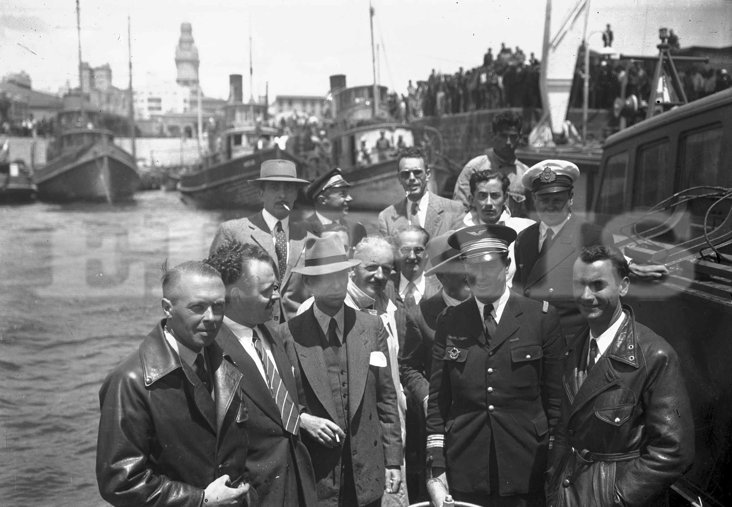 El comandante André Chatel en el Puerto. Foto: Archivo El País