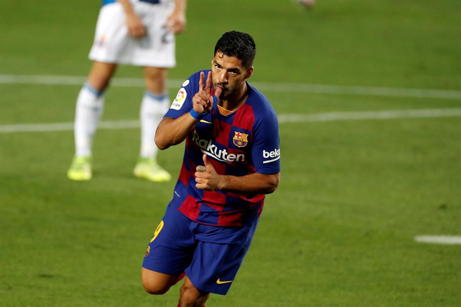 Definitivo: Luis Suárez no se va a mover del Barcelona. Foto: EFE