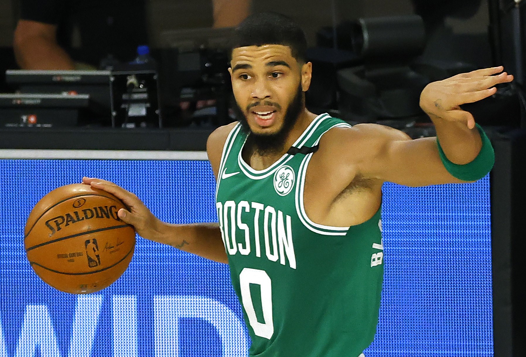 Jayson Tatum, una de las figuras de los Boston Celtics. Foto: AFP.