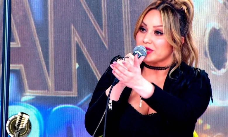 Karina, la princesita en el Cantando. Foto: Difusión