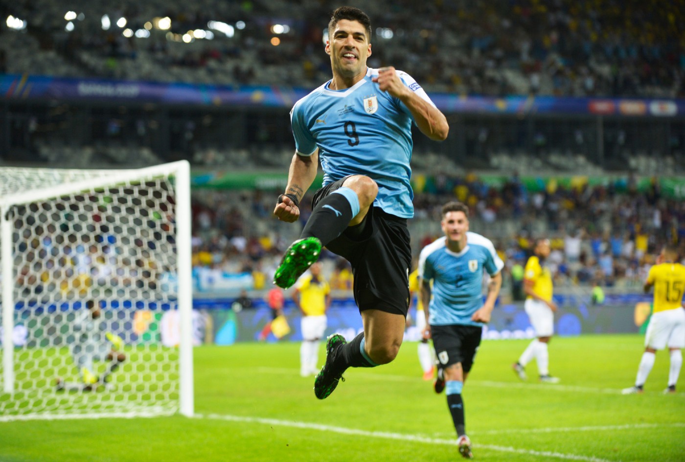 Suárez festejo en el mundial. Foto: Gerardo Pérez