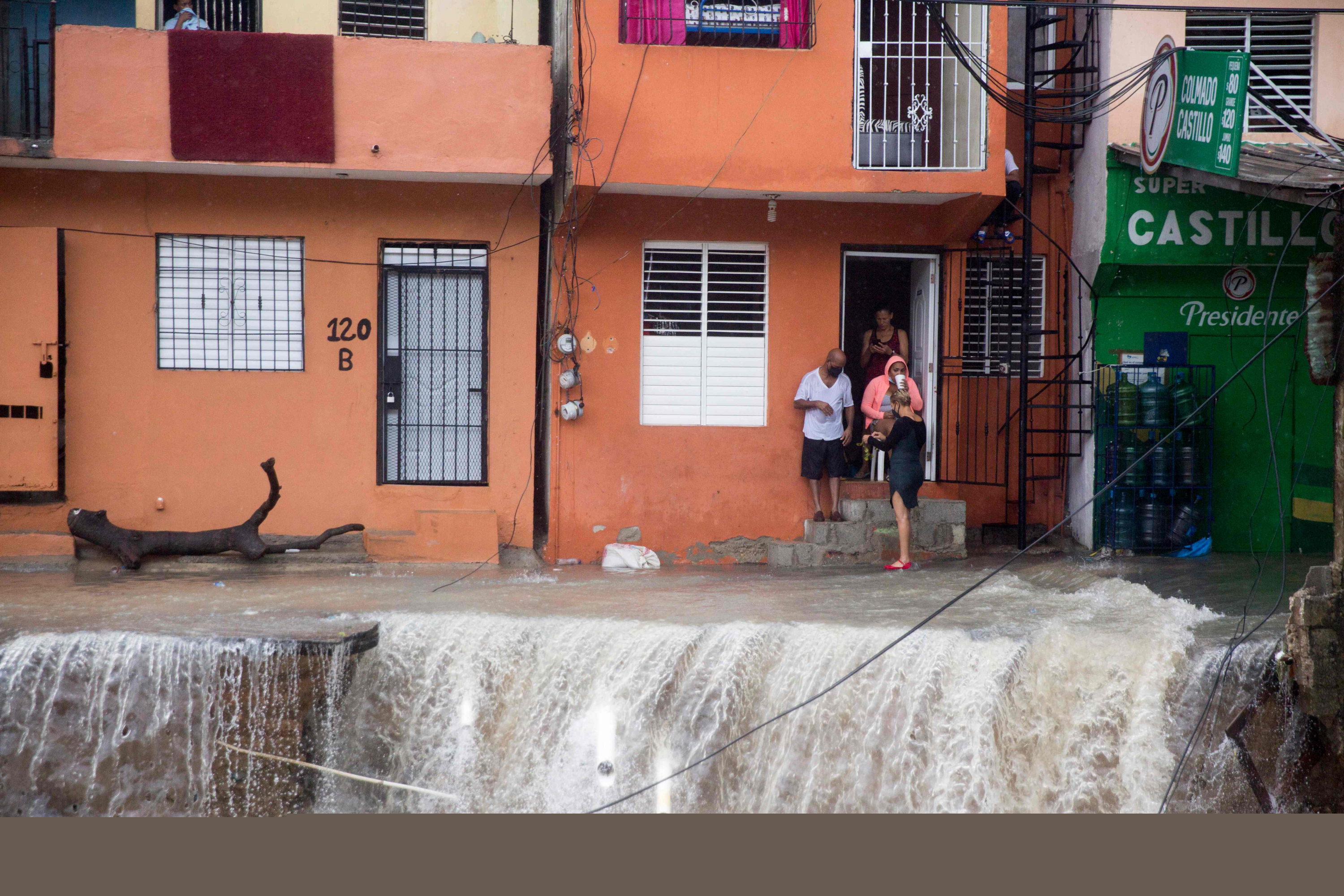 Tormenta Laura. Foto: AFP