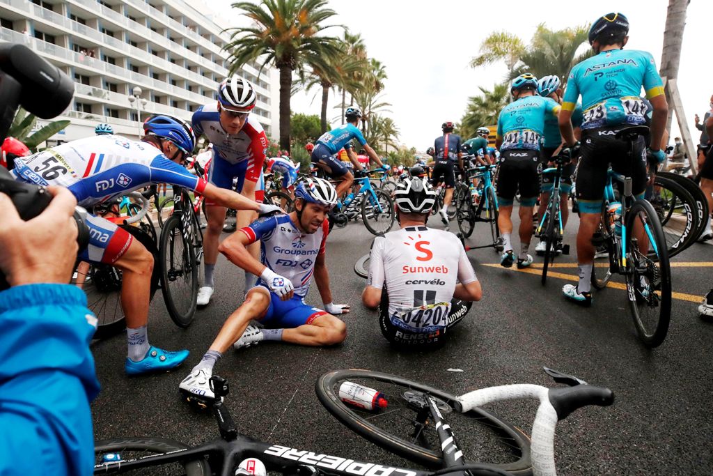Caída en el Tour de France