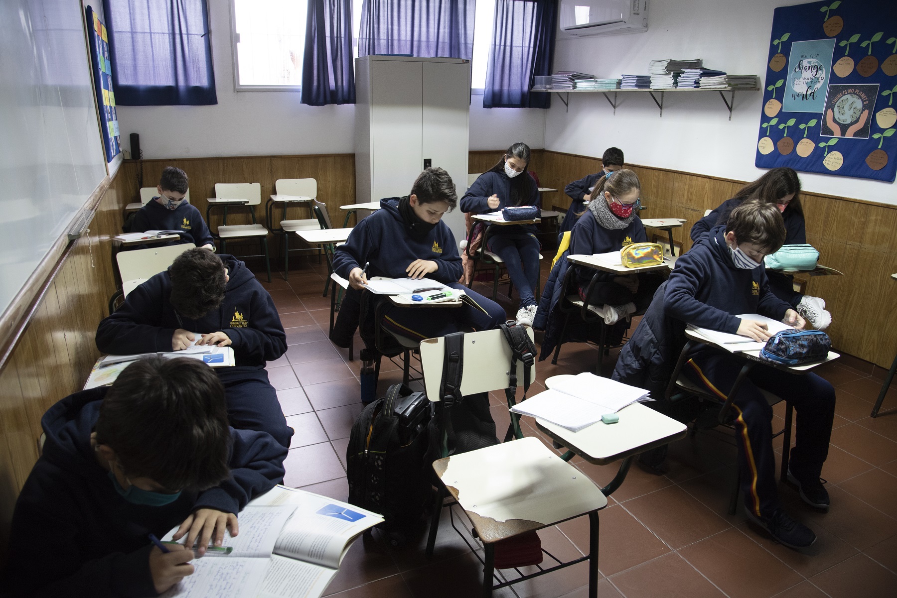 Vuelta a clases. Foto: Leonardo Mainé