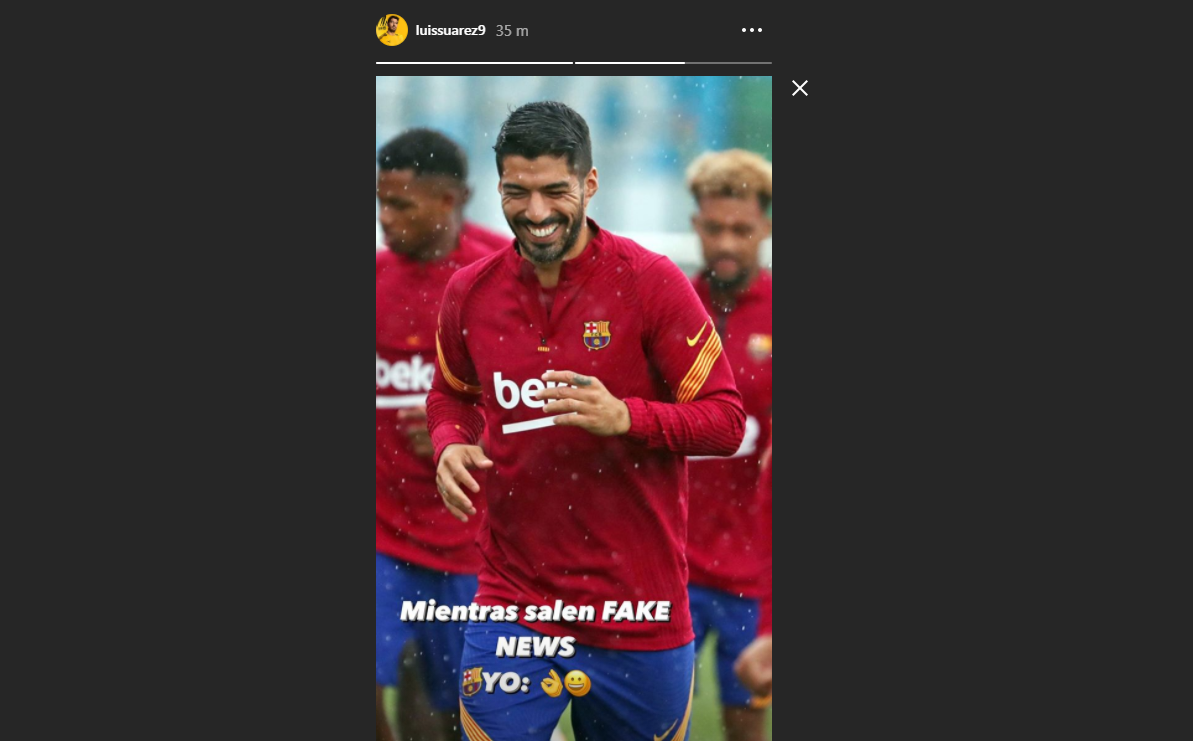 El mensaje de Luis Suárez en su cuenta de Instagram