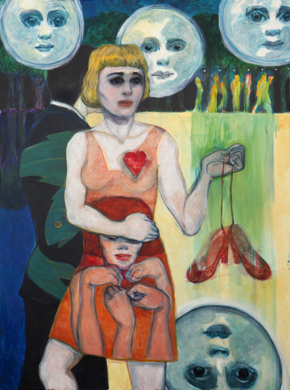 Muñequita de trapo con superlunas - Virginia Patrone
