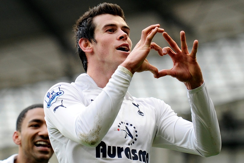 Gareth Bale luciendo los colores del Tottenham. Foto: Reuters.