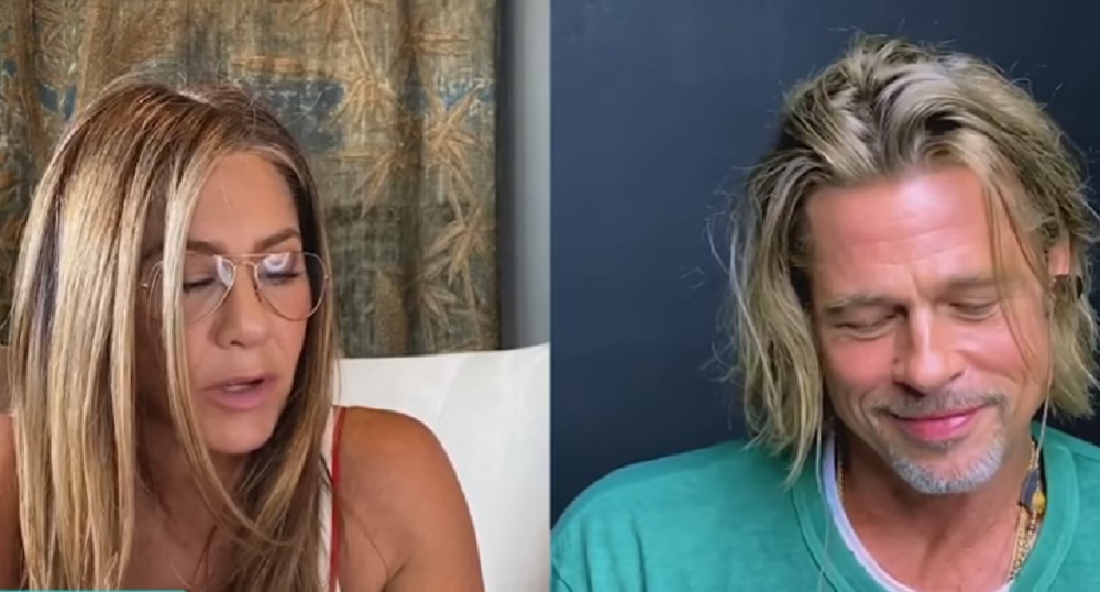 Jennifer Aniston y Brad Pitt. Foto: Captura de YouTube