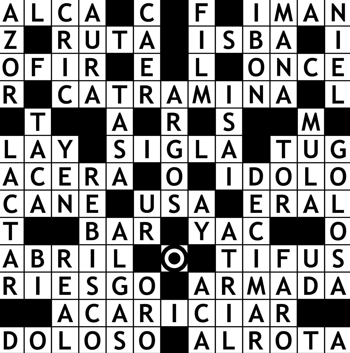 Solución Crucigrama
