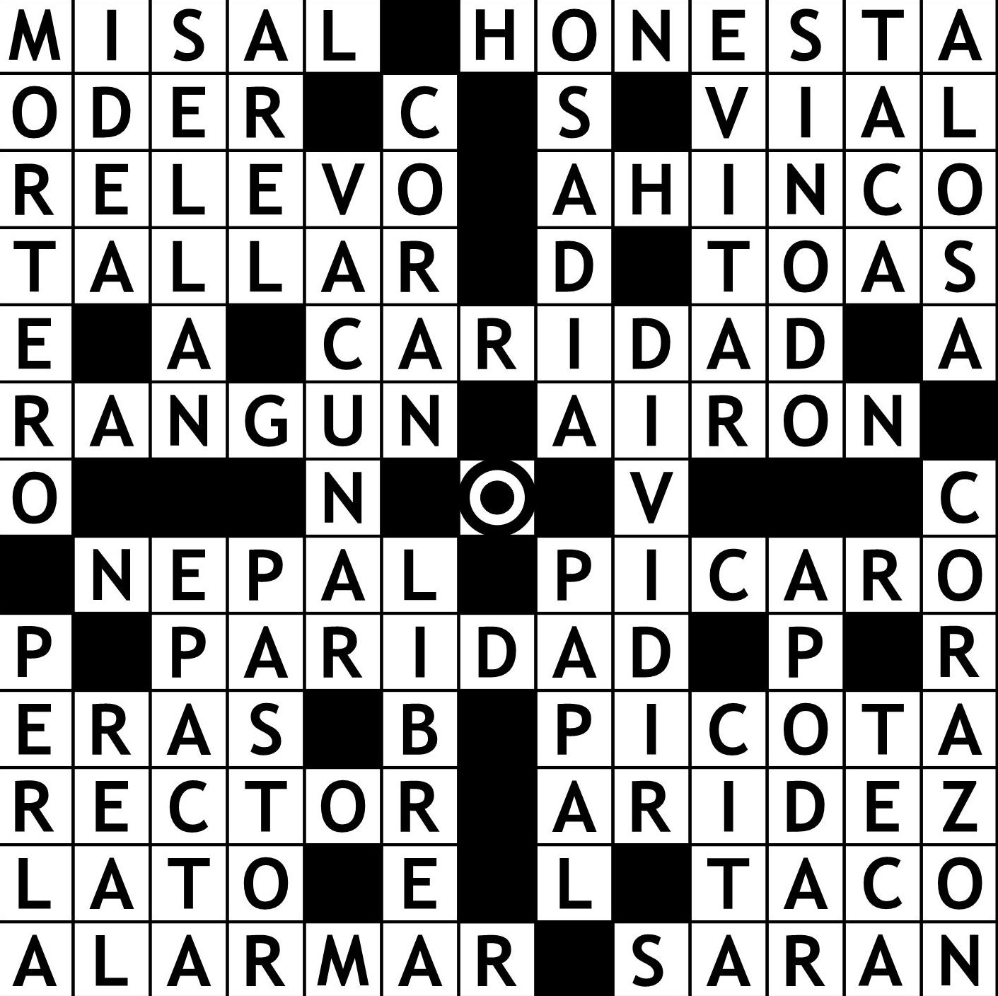 Solución Crucigrama