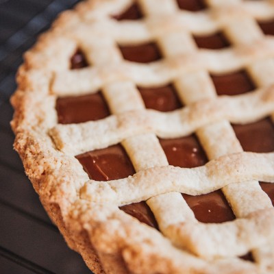 Pasta frola de dulce de leche