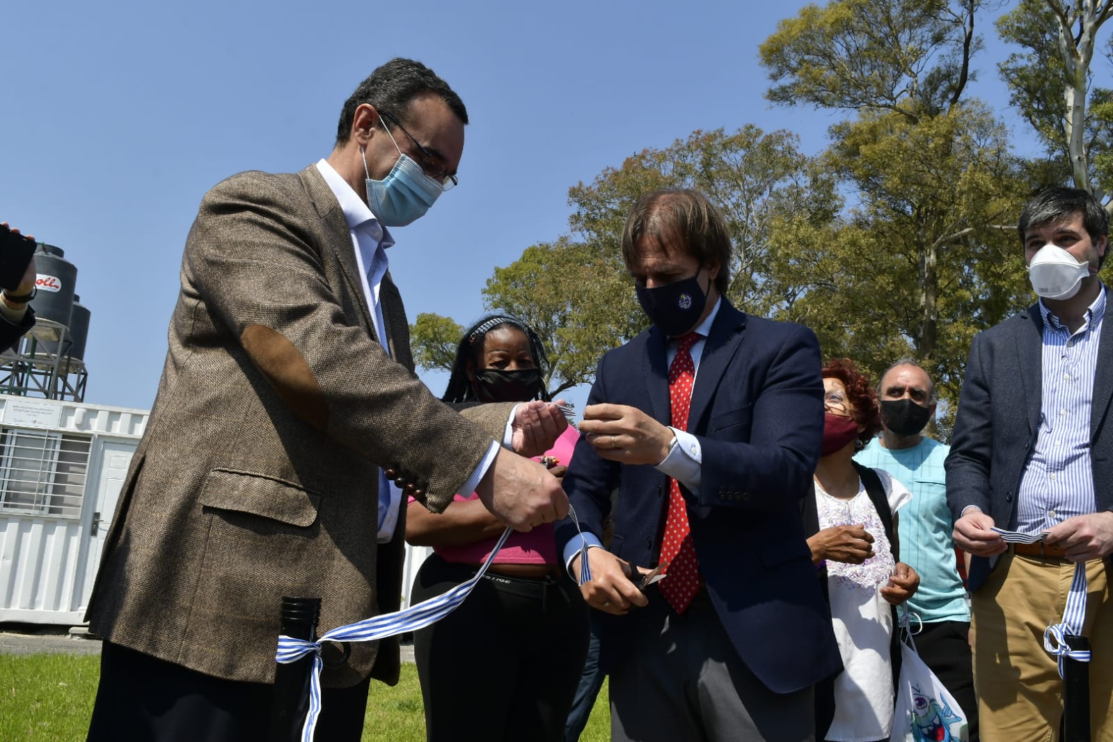 Pablo Bartol junto a Luis Lacalle Pou. Foto: Leonardo Mainé.