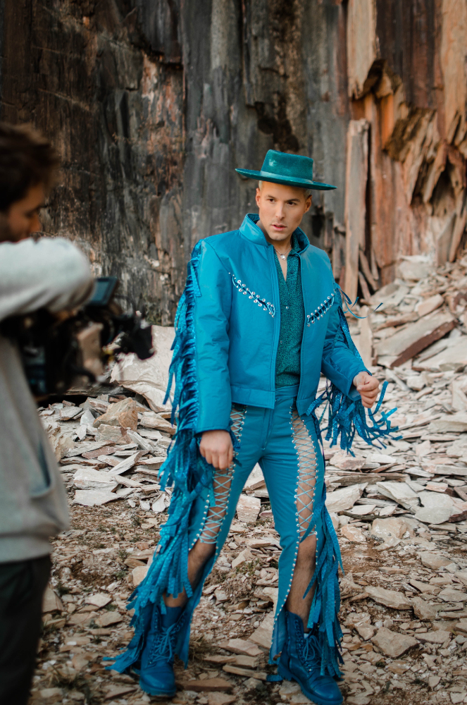 Tav Lust en el rodaje de la canción "Amigue". Foto: Matias Bou