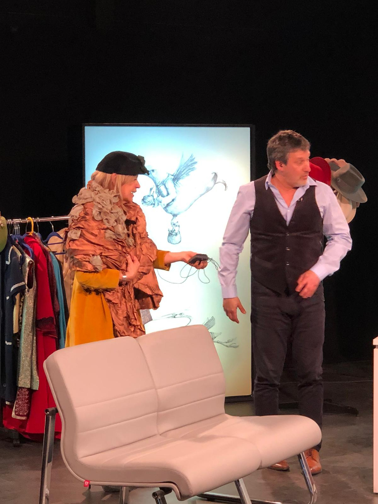 Franklin Rodríguez y Beatríz Argimón en "Rara ave". Foto: Difusión