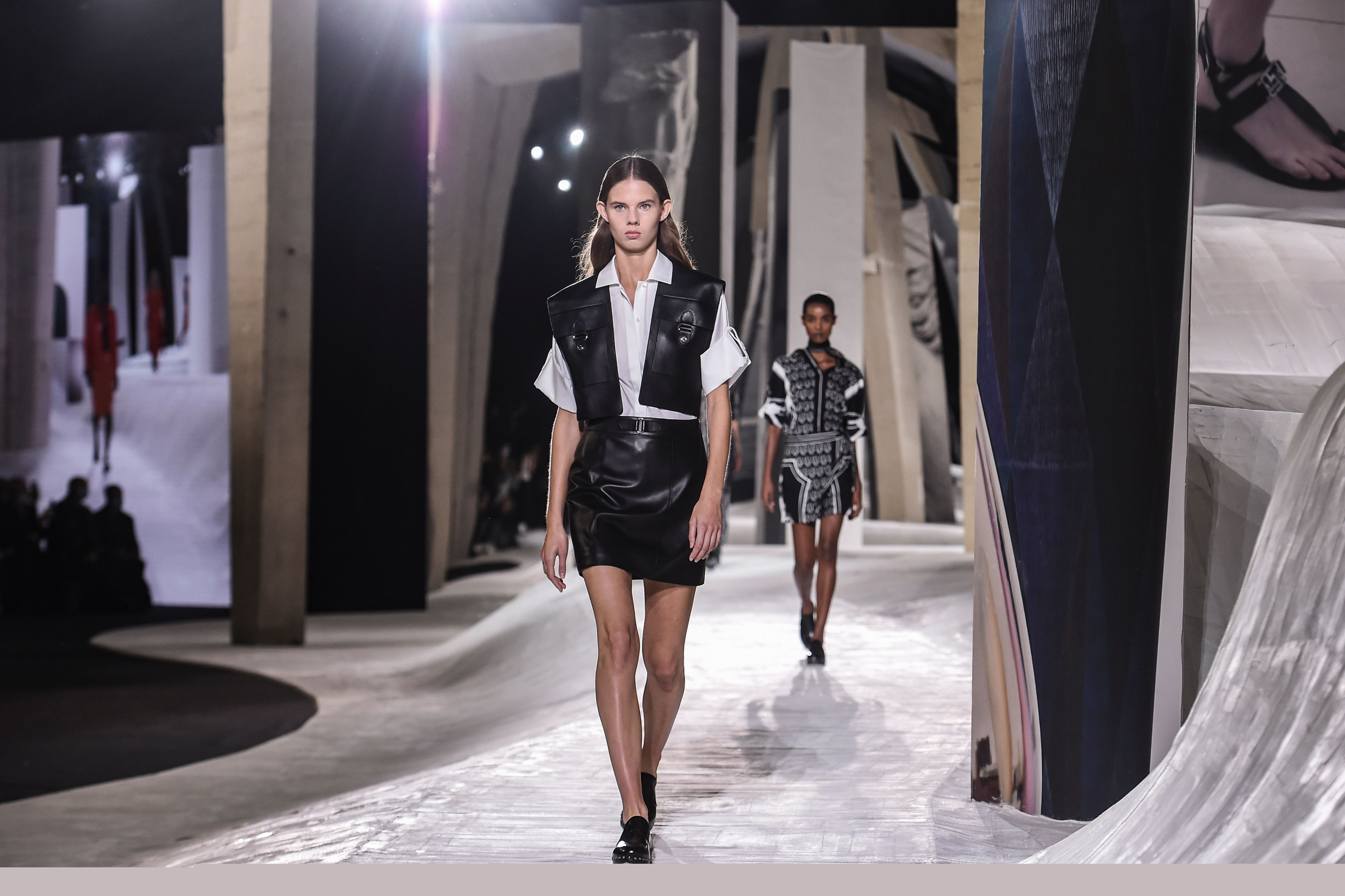 El desfile de Hermés en París 2020. Foto:AFP