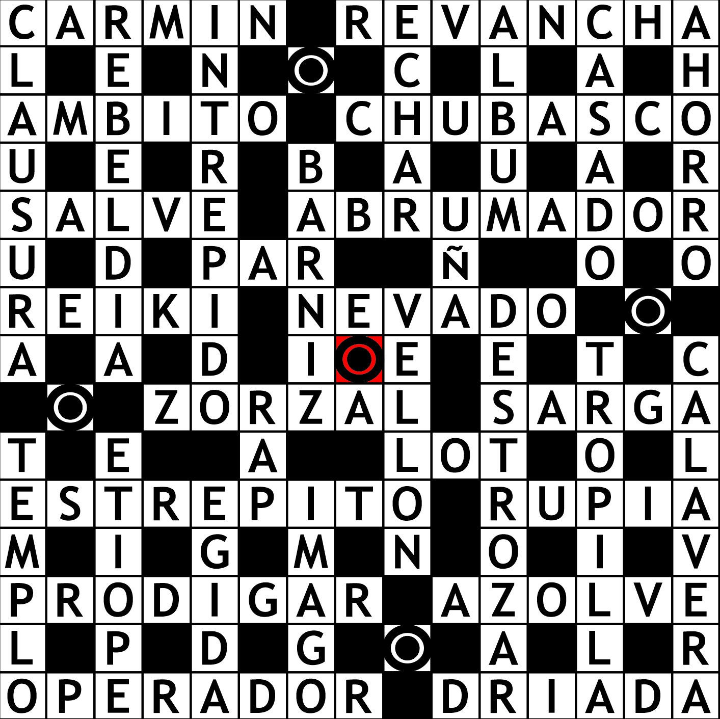 Solución Crucigrama