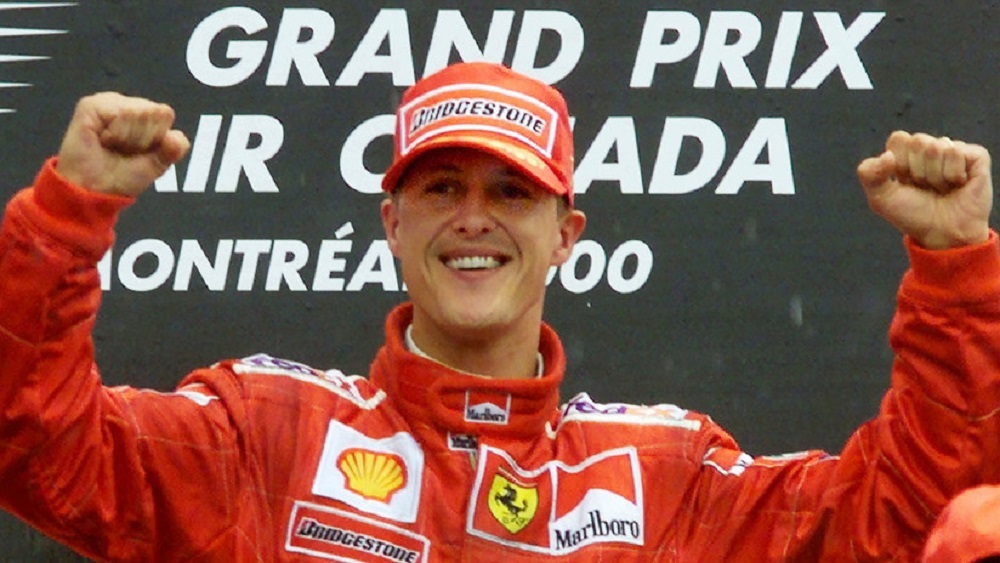 Escena reiterada: Michael Schumacher en lo más alto del podio. Foto: Reuters.