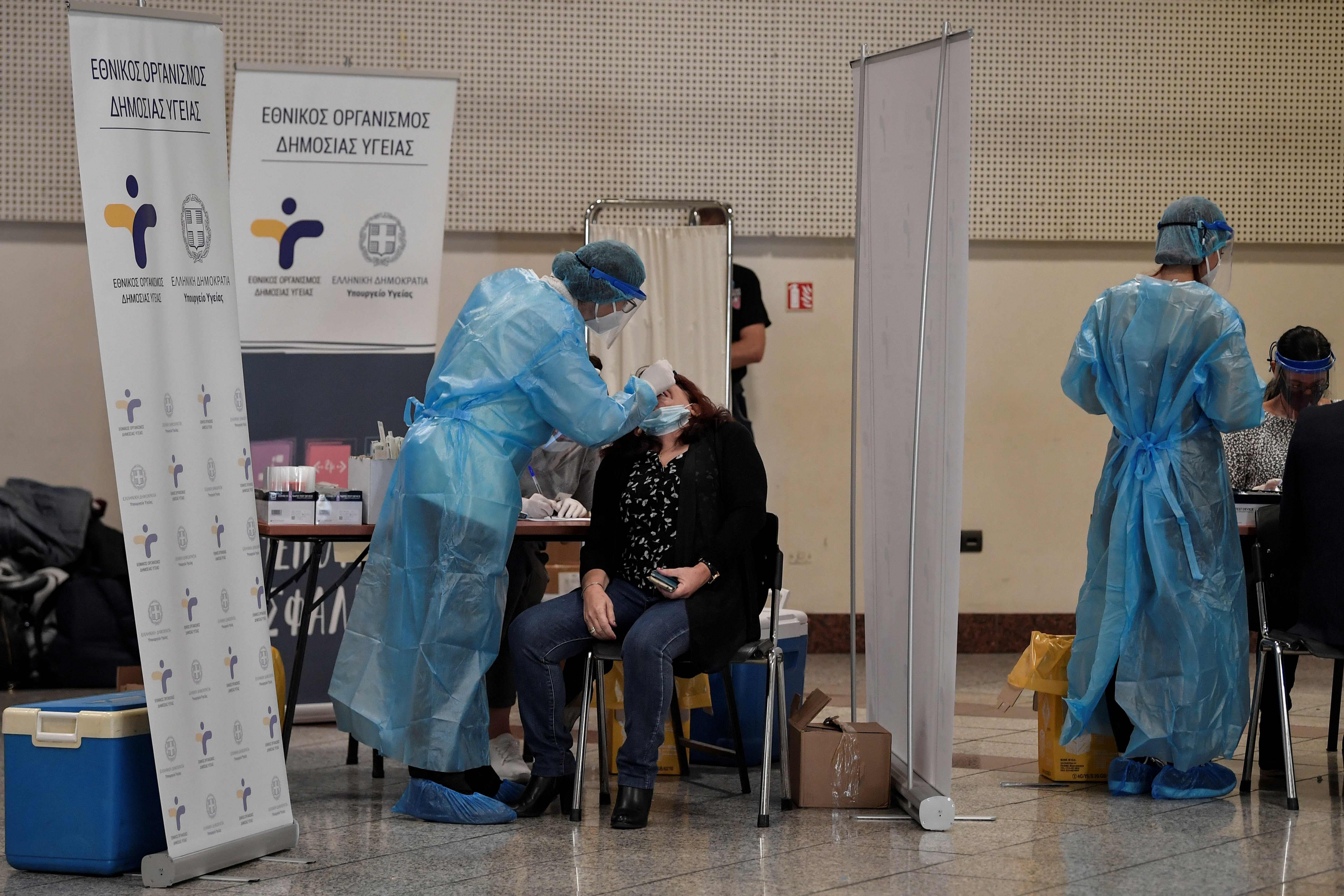 Coronavirus en Grecia. Foto: AFP
