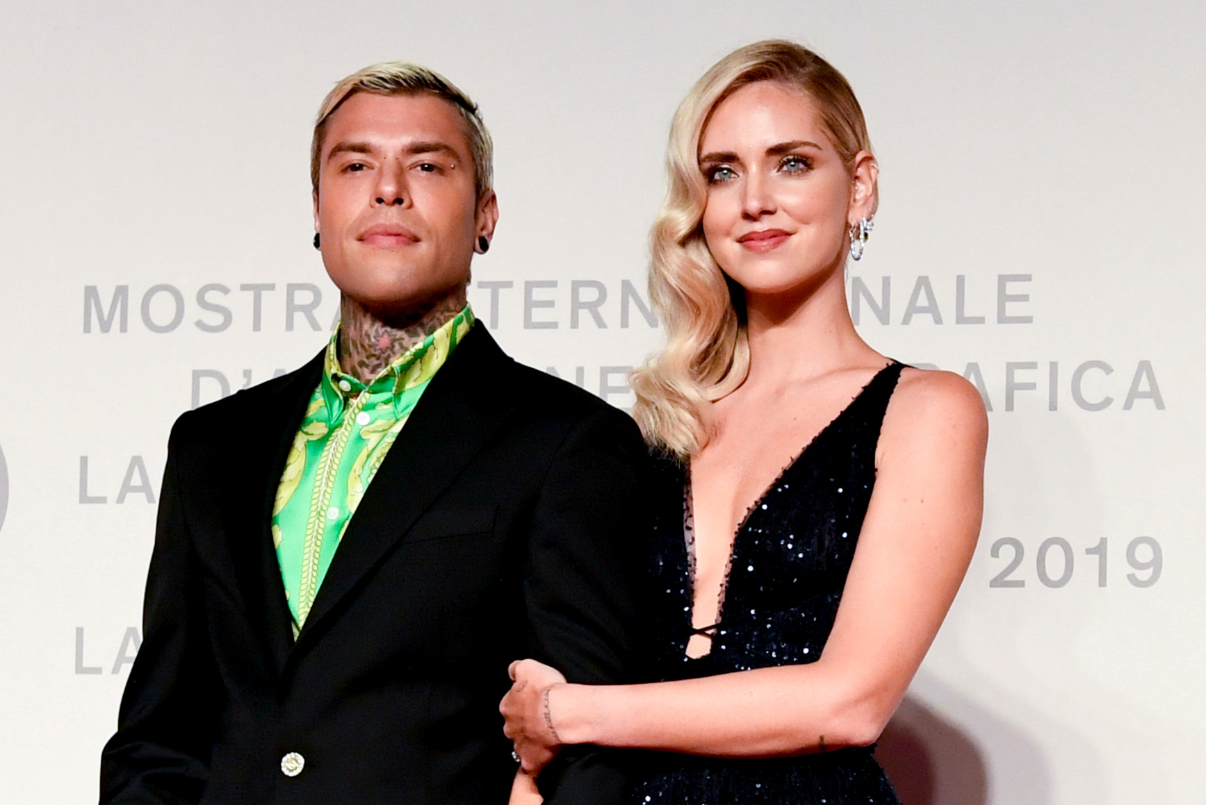 Fedez y Ferragni. Foto: AFP