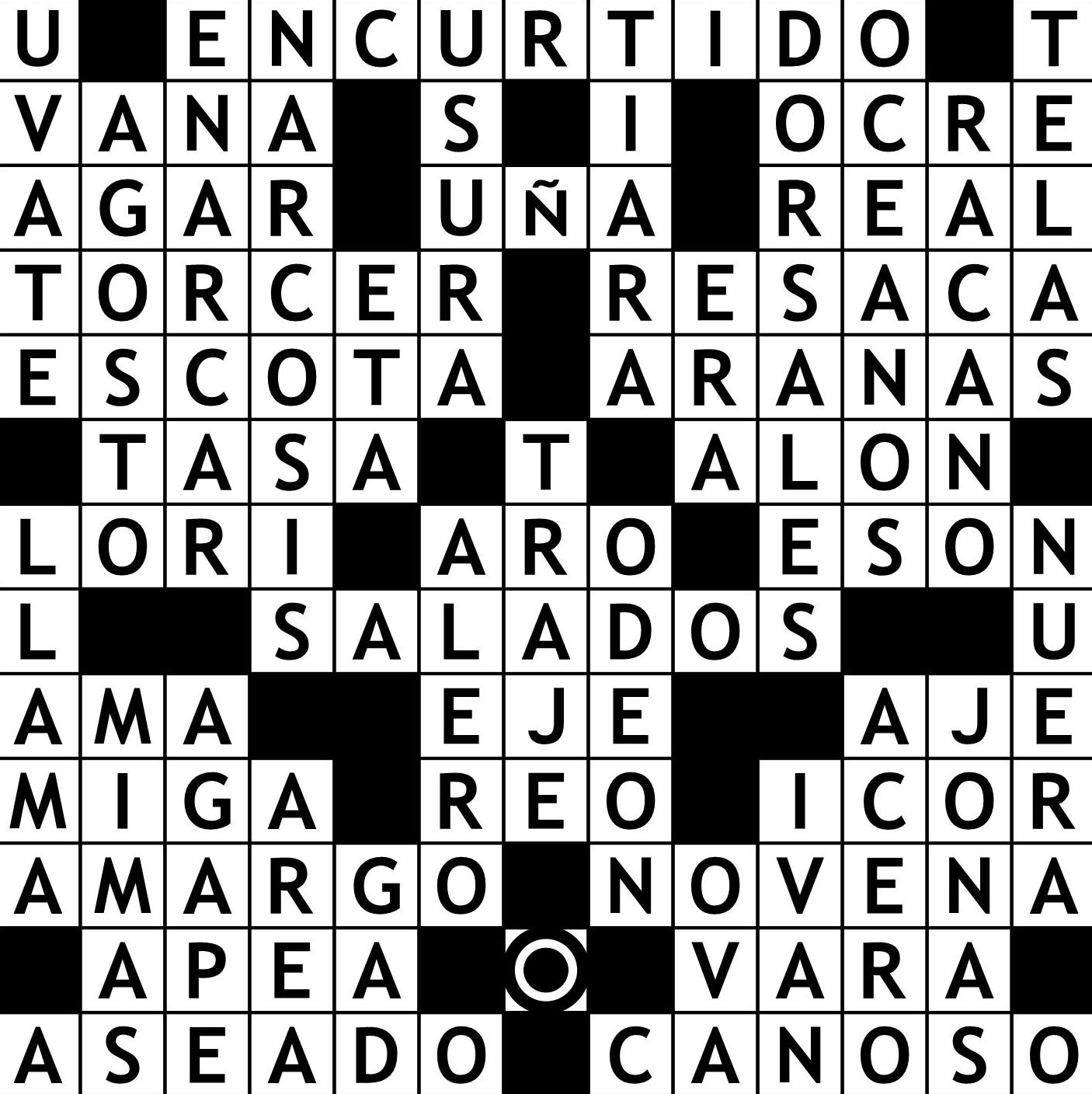 Solución Crucigrama