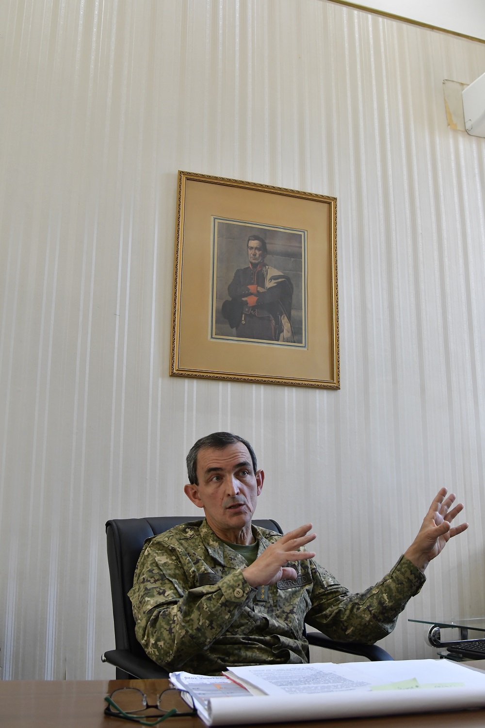 Gerardo Fregossi, comandante en Jefe del Ejército. Foto: Leonardo Mainé.
