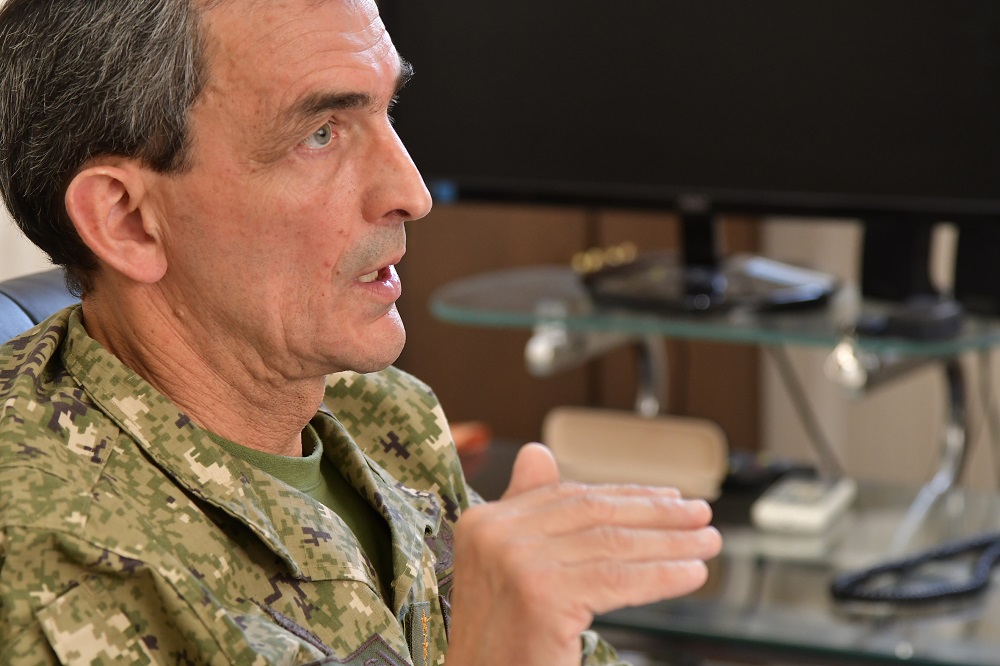 Gerardo Fregossi, comandante en Jefe del Ejército. Foto: Leonardo Mainé.