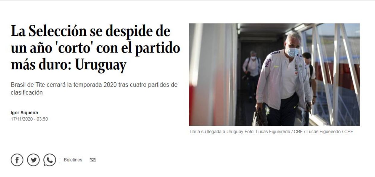O Globo no deja de lado un concepto preciso: un clásico difícil