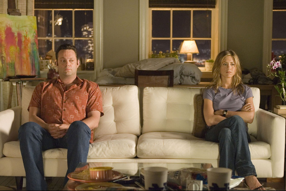 Vince Vaughn y Jennifer Aniston en "Viviendo con mi ex". Foto: Difusión